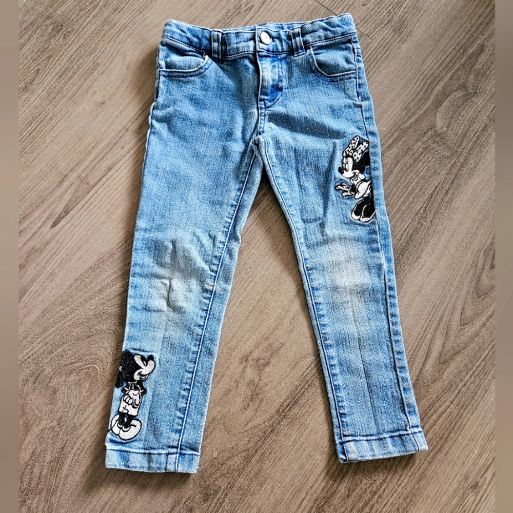Disney Embroidered Mickey and Minnie Jeans 4